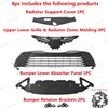For Camry LE 2018-20 Radiator Support Cover/Front Upper Grille/Bumper Lower Mesh
