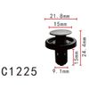 10 Pcs Push Rivet Fit Toyota Bumper PF-C1225