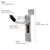 SLATWALL Single Hooks x25 Chrome 5 Sizes Shop Display (J8+) (50mm / 2")