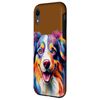 iPhone XR Australian Shepherd Aussie Portrait | Portrait Colour Artwork Case
