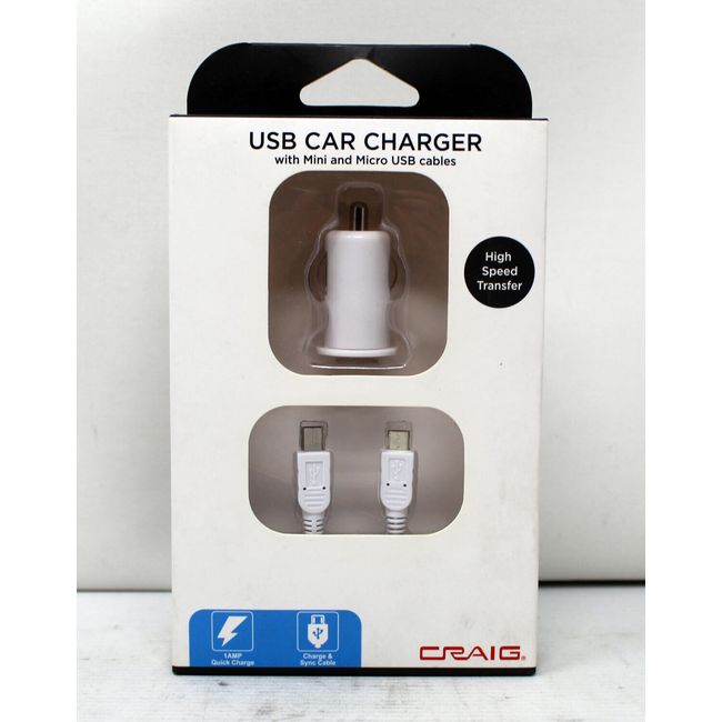 Craig White USB Car Mini & Micro Charges