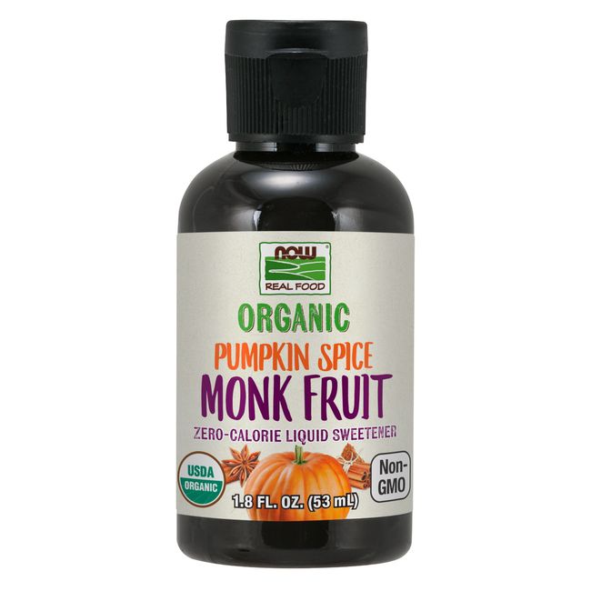 NOW Foods Monk Fruit Pumpkin Spice Liquid, Organic - 1.8 fl. oz.