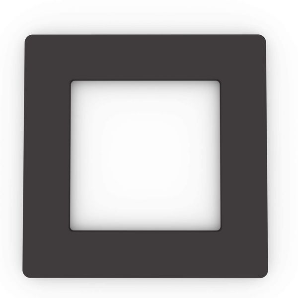 Focus Plastics SINGLE LIGHT SWITCH SOCKET COLOURED ACRYLIC SURROUND FINGER PLATE - HUGE COLOUR CHOICE (Black)