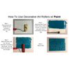 Beaded Curtain Pattern - Decorative Art Roller - 7" Texture Roller