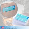 Valonic Credit Card Sleeves - 6 Pack - Transparent Plastic Protector Sleeves