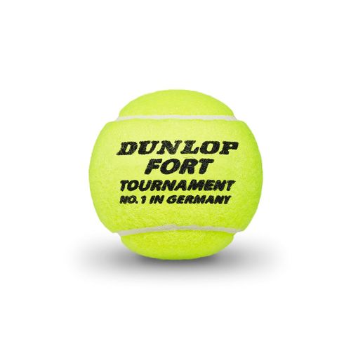 Dunlop Fort Tournament 5013317102027 Pack of 4 Tennis Balls, Yellow, One Size by Dunlop