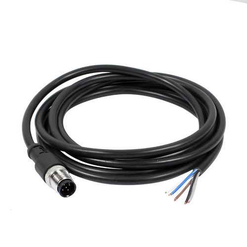 sourcingmap M12 2M Male Straight Head 5Pin Connector Aviation Electrical Cable