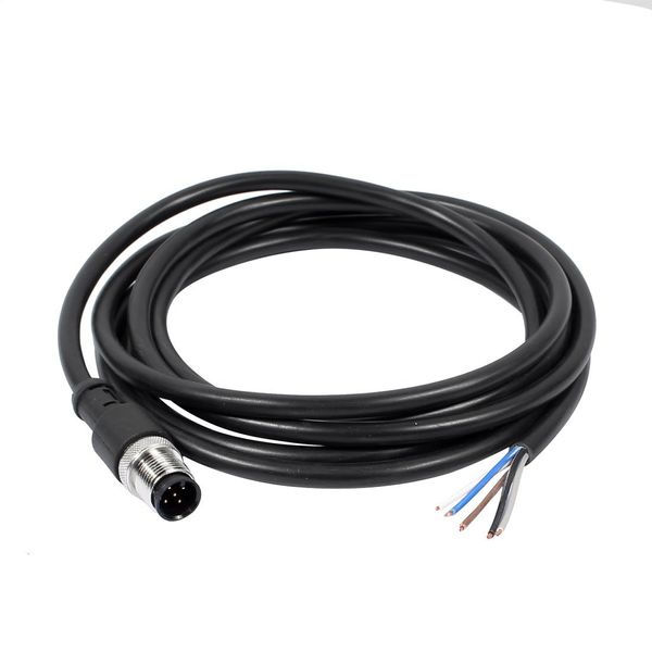 sourcingmap M12 2M Male Straight Head 5Pin Connector Aviation Electrical Cable