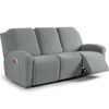 TAOCOCO Recliner Sofa Covers 8-Pieces Stretch Large Couch Covers for 3 Seats ...
