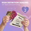 2 x Heart Coasters - Rainbow Coloured Leopard Print Pattern Cork Backed MDF Glossy Tea Coffee Accessory #53341