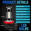 For Jeep Compass 2014-2020 6X Combo LED Headlight High/Low Beam+Fog Light Bulbs