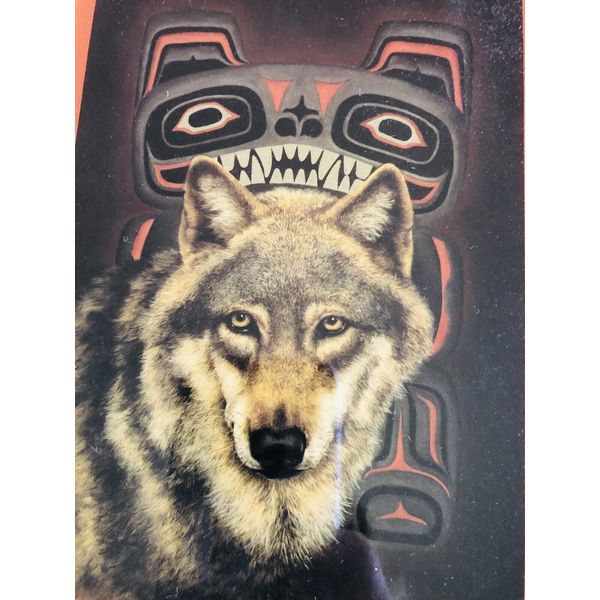 JUDI RIDEOUT ALASKAN WOLF DECORATIVE TILE