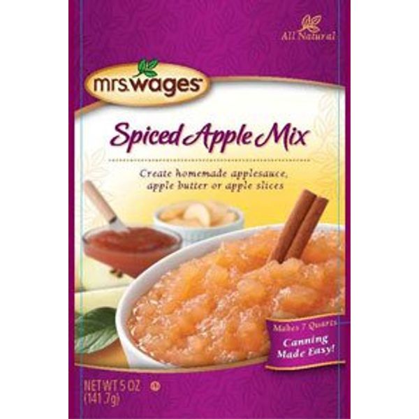 Mrs. Wages Spiced Apple Mix 5 Oz. Packets, for Making Apple Butter and Apple Sauce (Pack of 6)