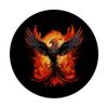 Phoenix Reborn New Beginning Symbolic Flames Under Sun PopSockets Swappable PopGrip