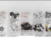 Hlyjoon 250Pcs Tactile Push Button Micro Switch Assortment Tactile Tact Push Button Switch for Car Remote Control Key with Box