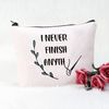 Tiny Needle Minder Gift Cross Stitch Gift I Never Finish Anything Cosmetic Bag Cross Stitch Stabbing Gift (I Never Finish UK)