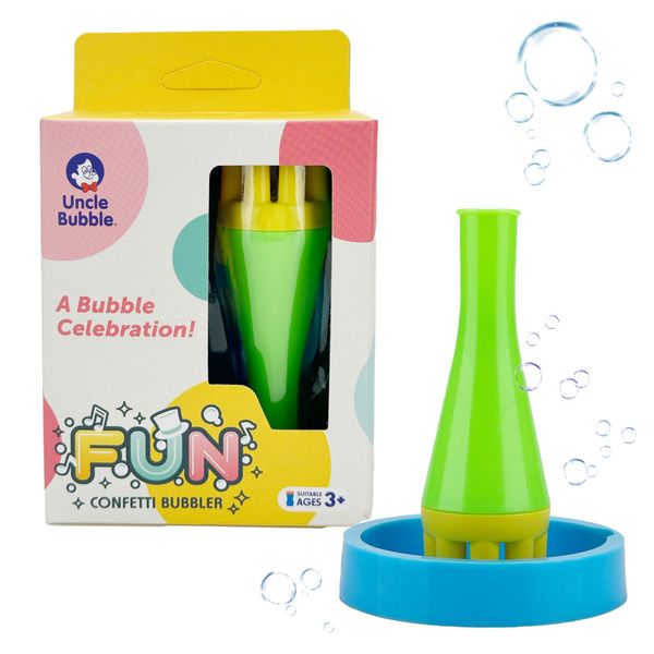 Bubble Blower for Kids and Toddlers, Uncle Bubble Mini Bubble Blower Makes Thousands of Bubbles Ease, Durable Outdoor Toy