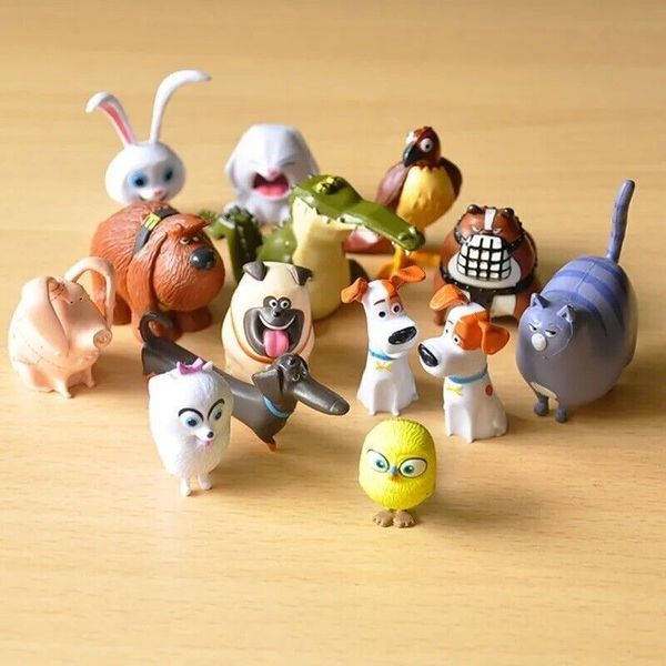 The Secret Life of Pets Toy Figures Cake Toppers Action Figure Lot Of 14pcs