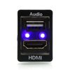 Timloon HDMI Socket Mount Cable +USB Audio Input Audio Relay Use for Toyota（Type A）