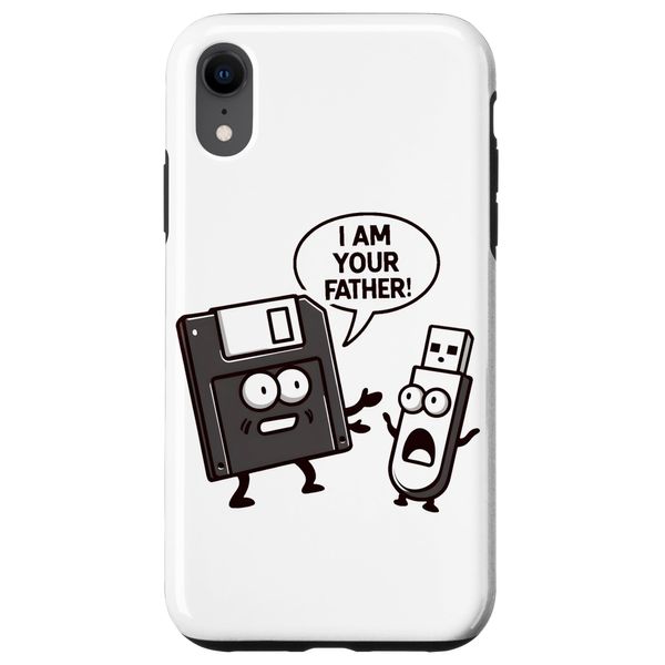 iPhone XR Floppy Disk to USB Stick 90s 00s Computer Funny Geek Joke Case