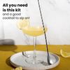 26-Piece Bartender Kit Cocktail Shaker Set with Bamboo Stand – Bar Tools Set
