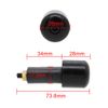 7/8" 22mm Solid Iron Heavy Weight Handle Bar Ends Vibration Reducing Grip Plugs