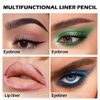 Boobeen Colorful Gel Eyeliner Pencil, Waterproof Eyeliner Pen, Matte Metallic Eyeliner Set for Women, Cream Eyeshadow Pencil Perfect for Colored Eye Makeup