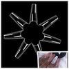 500 Pcs Long Coffin Nails Clear Coffin Acrylic Nail Tips Half Cover Rectangle Fake Acrylic Nails for Women Girls and DIY Nail Art Natural False Nails