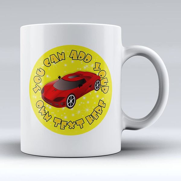 Toy Car - Personalised 10oz Ceramic Mug