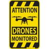 Sign – Attention Drones and Tailored – Size approx. 25 x 40 – 309887