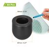 sourcing map 60Pcs Replacement Stylus Pen Tips 7mm Conductive Capacitive Touch Screen Pens Tips Silicone Rubber, Black