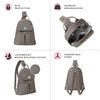 Baggallini womens Naples Convertible Backpack, Sterling Shimmer, One Size US