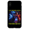 iPhone XS Max I Eat Microplastics For Breakfast Funny Skeleton Meme Case