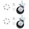 SG Store 2pcs 2-ton Hydraulic Jack Caster Replacement Wheel for Garage 7x4cm