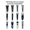 15V for Philips Shaver Chager HQ8505 Cable UK for Series 3000, 5000, 7000, 9000 Beard Trimmer S3233, S3333, S1332, BT5502, BT9810, MG7790 MG7750 Electric Razor Aquatouch Power Lead(Light/Brush)