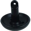 Attwood 9943B1 Solid Cast Iron 15-Pound Mushroom Boat Anchor, Black PVC-Coated Finish