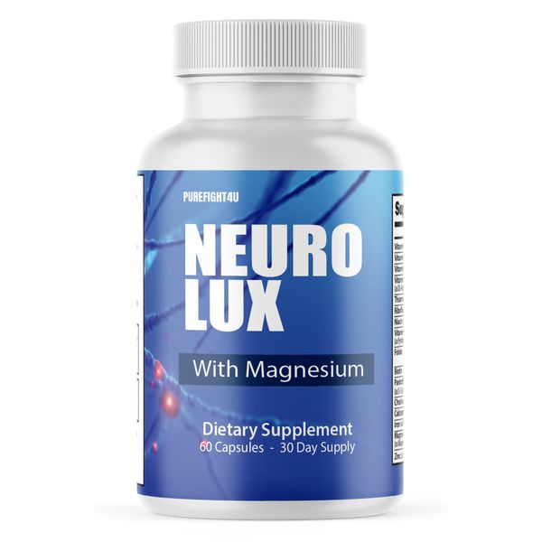 NeuroLux, Magnesium Support for Nerve Function & Relaxation - 60 Capsules