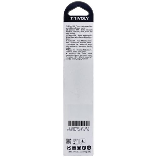 Tivoly Pro Concrete Drill Bit, Clear, 10900221500