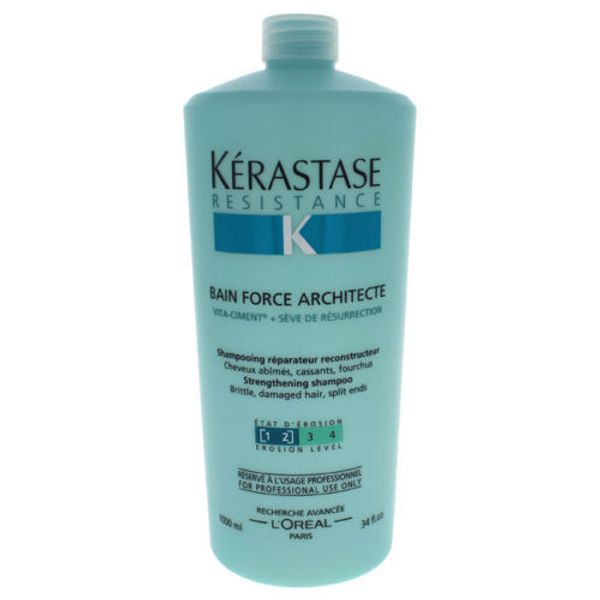 KERASTASE Resistance BAIN FORCE ARCHITECTE SHAMPOO LEVEL 1-2 1000ml~FAST SHIP~