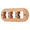 Surface-Mounted Beech Wood Retro Frame 3-Way PR1 Natural