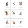 30 Different Bright and Cutely Drawn Assorted Birthday Cards with Envelopes