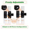 PILISPARK Magnetic Gate Latch Side Pull,Lockable Design,Adjustable, Magnetic Gate Latch for Home, Yard & Garden Fences(Black)