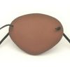 BROWN LEATHER Eye Patch, Replaceable Elastic, Hand Made --WORLD'S BEST EYE PATCH