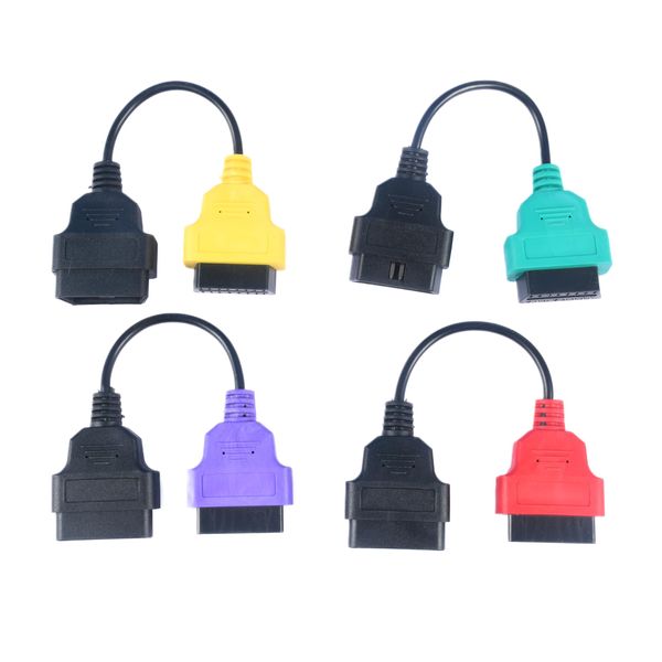 Yalgdlen ECU Scan ecuscan Cable Lead Compatible with obd Fiat ECU Multi ECU Scan obd2 4PCS A1+A2+A3+A4