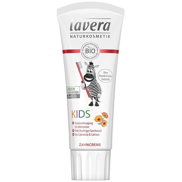 Lavera Toothpaste Kids with Organic Calendula and Calcium Value Pack of 3 (3 x 75 ml)