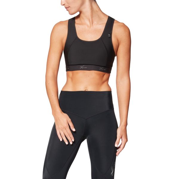 CW-X Women's Xtra Support High Impact Sports Bra, Black, 36B/C