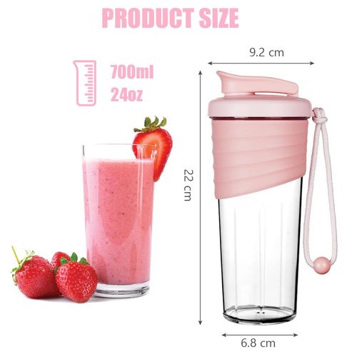 ACWOO Protein Shaker Bottle with Protein Shaker Ball, 700ml Protein & Supplement Shaker Bottle, Leak Proof Flip Flop Lid Shake Bottle Mixer, BPA Free Container for Protein Shakes, Gym Shaker Bottle