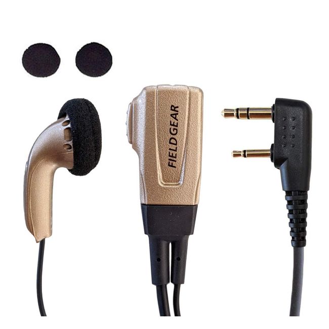 Kenwood Compatible Income Earphone Microphone for Demitos, 2 Pin UBZ-LS20, UBZ-LP20, UBZ-LM20, UBZ-LK20, UBZ-EA20R, UBZ-LP27, UTB-10, Specific Small Power Transceiver, EMC-3, EMC-3A, EMC-11, EMC-12, EMC-5F, Compatible VOX Handsfree Compatible with FIELD G