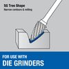 Champion Cutting Tool SG5 Double Cut TiN Coated Carbide Bur
