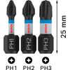 Bosch 3X PRO Phillips Impact Bit (96 x 50 mm, Professional Accessory Screwdriver, Screwdriver)
